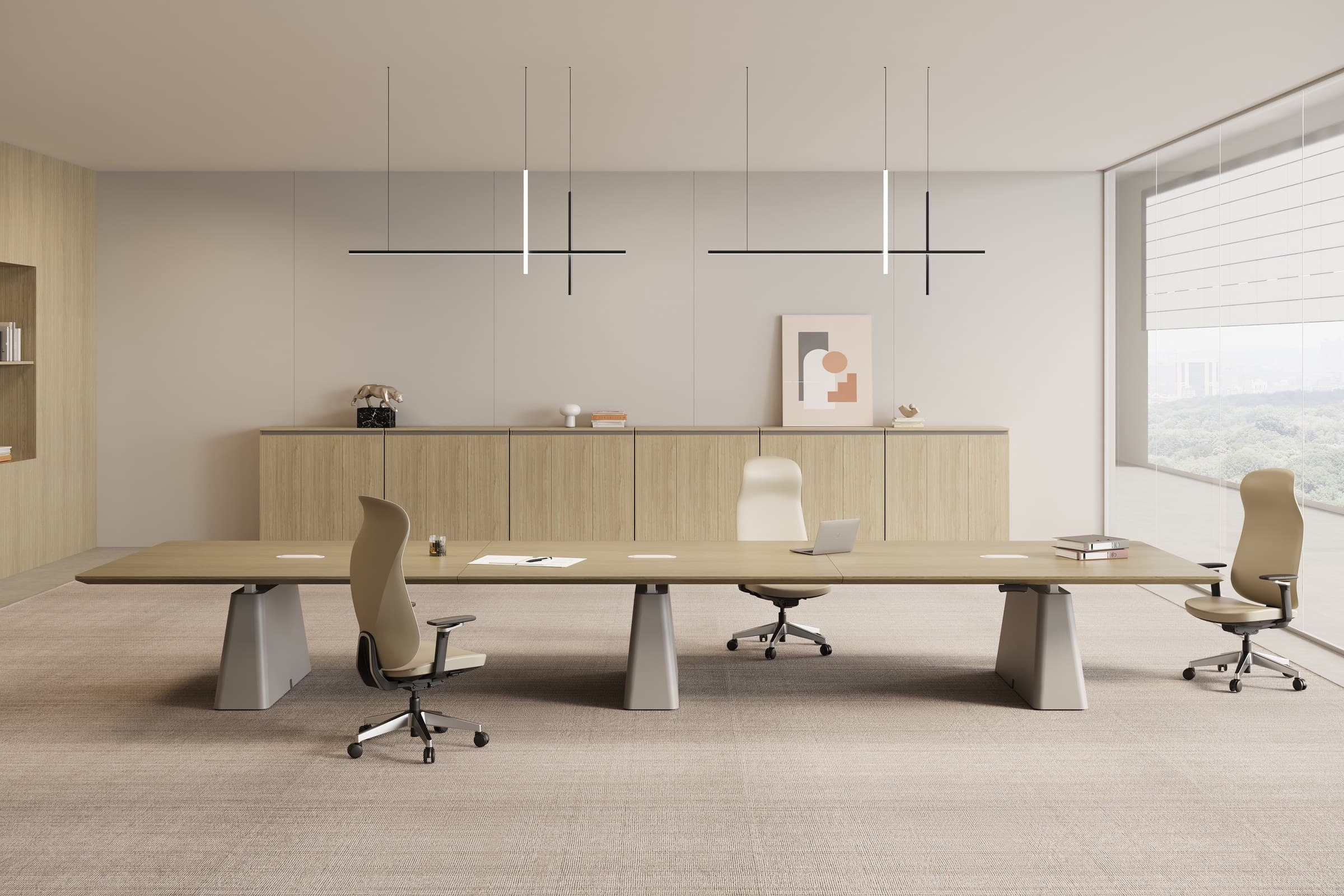 CLE-CTB-A2 Height-Adjustable Meeting Table