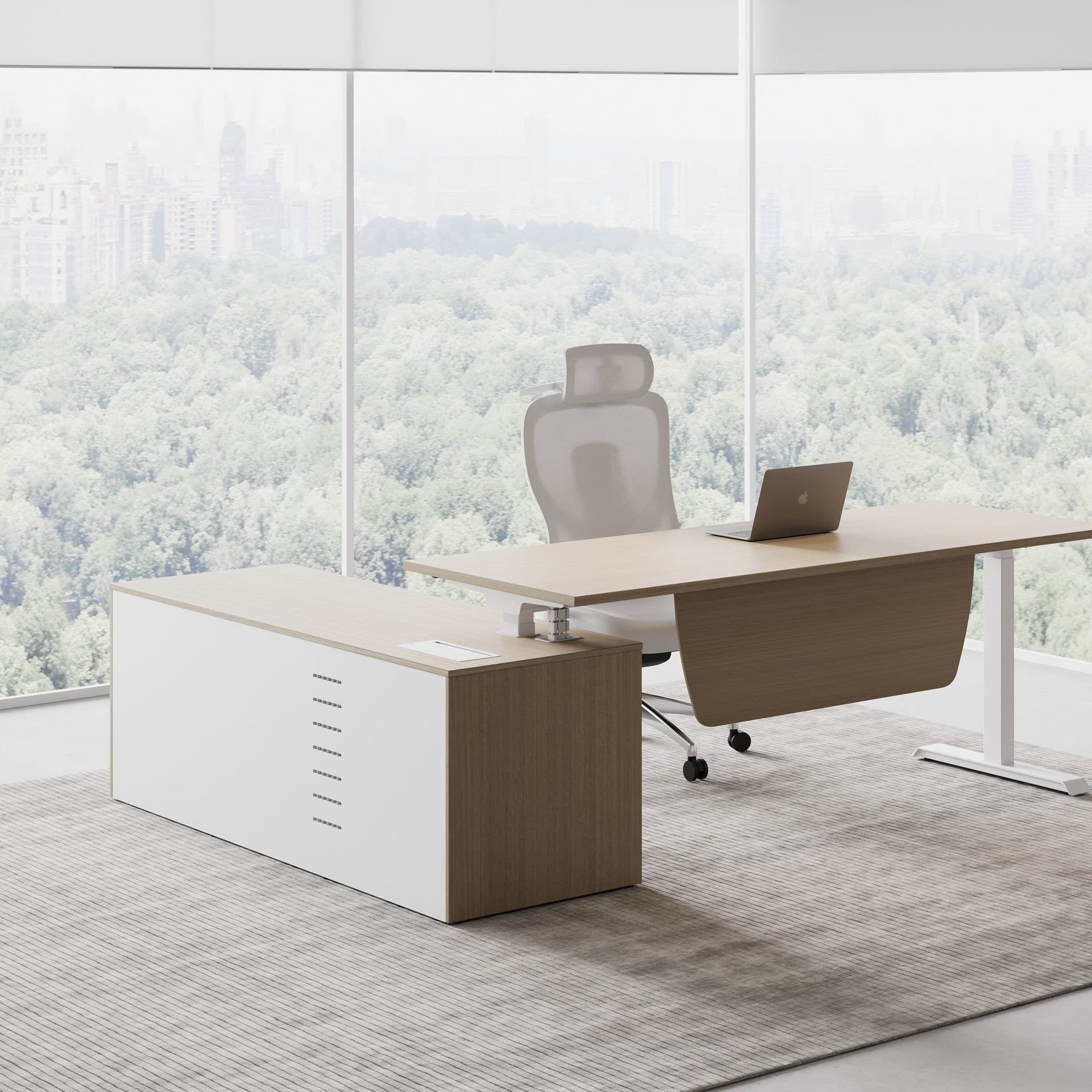 CLE-DA Height-Adjustable Executive Desk