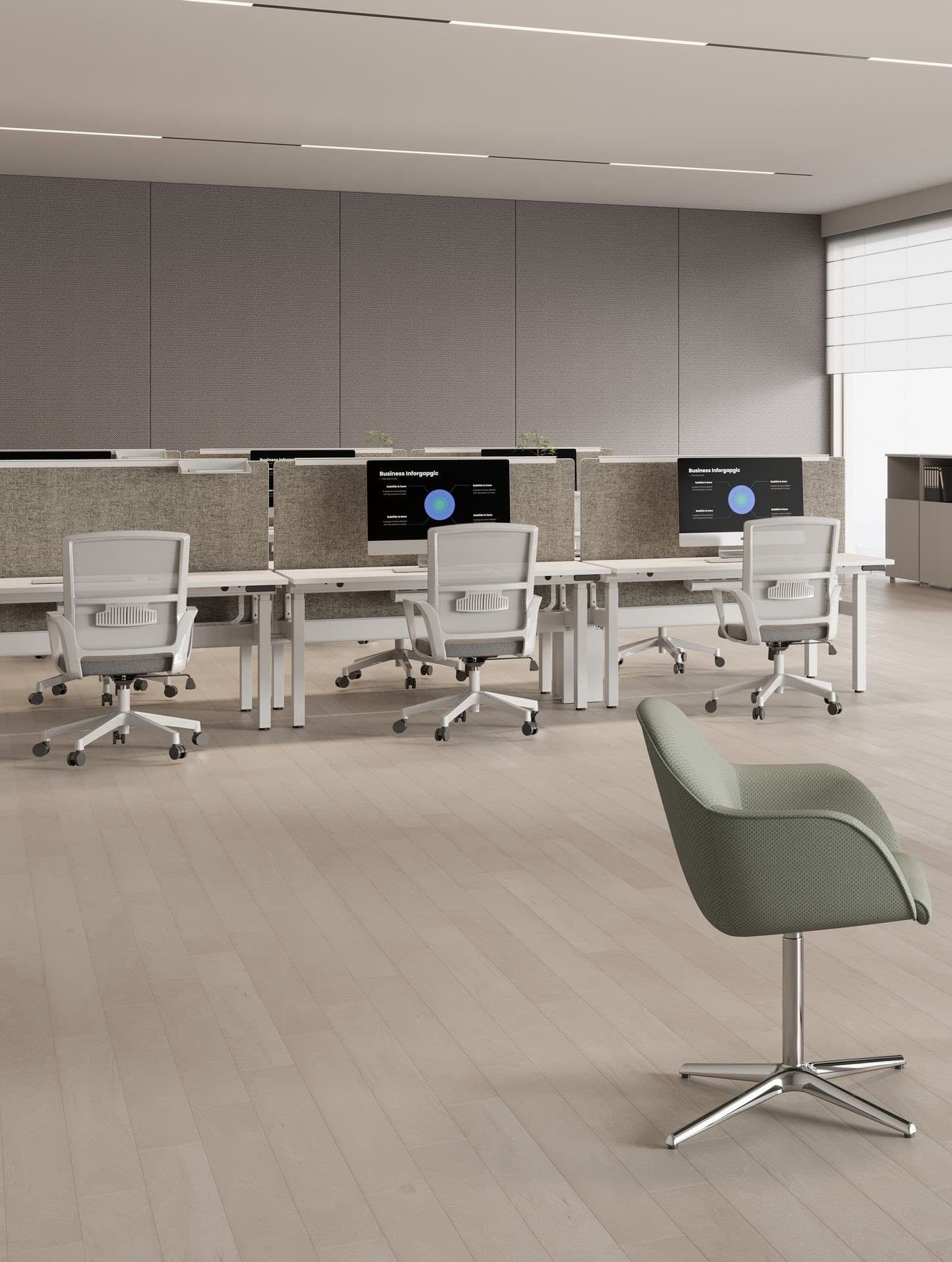 CLE-WTD-A3 120-Degree Workstation