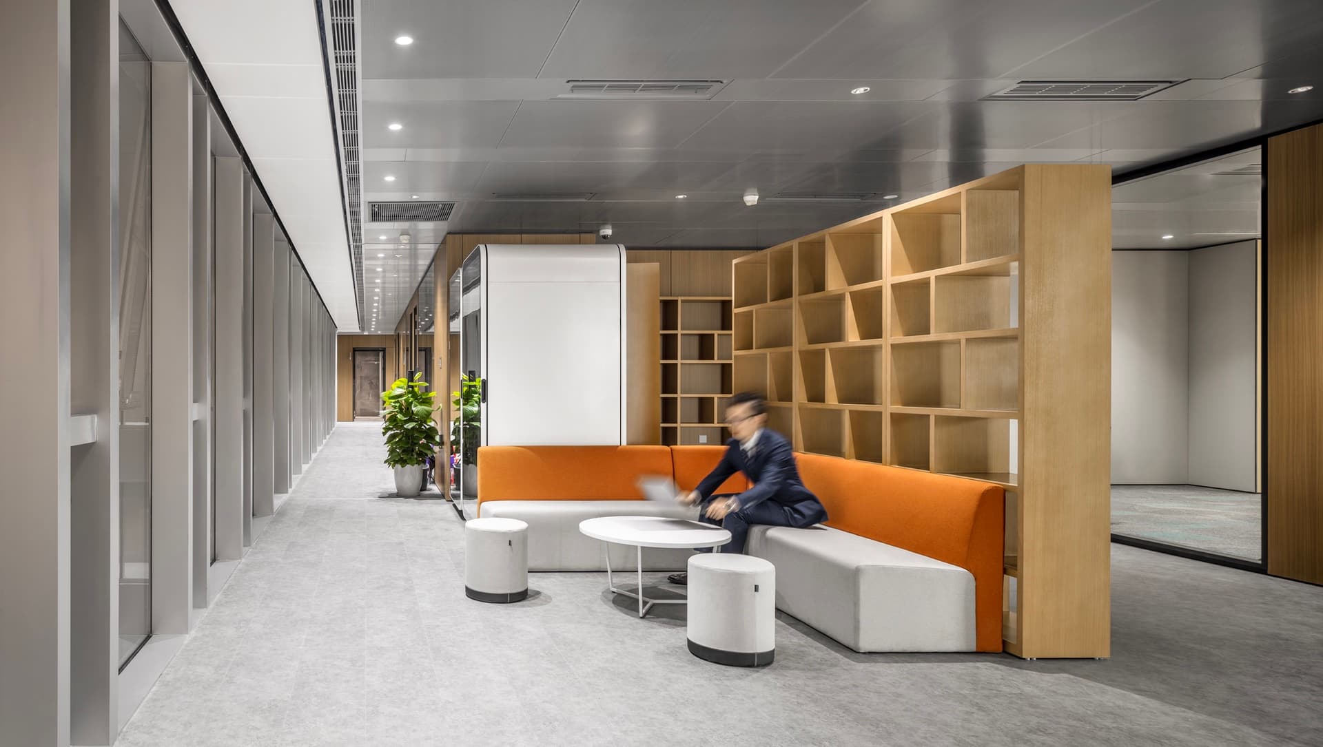 Warm Contemporary Office - 1