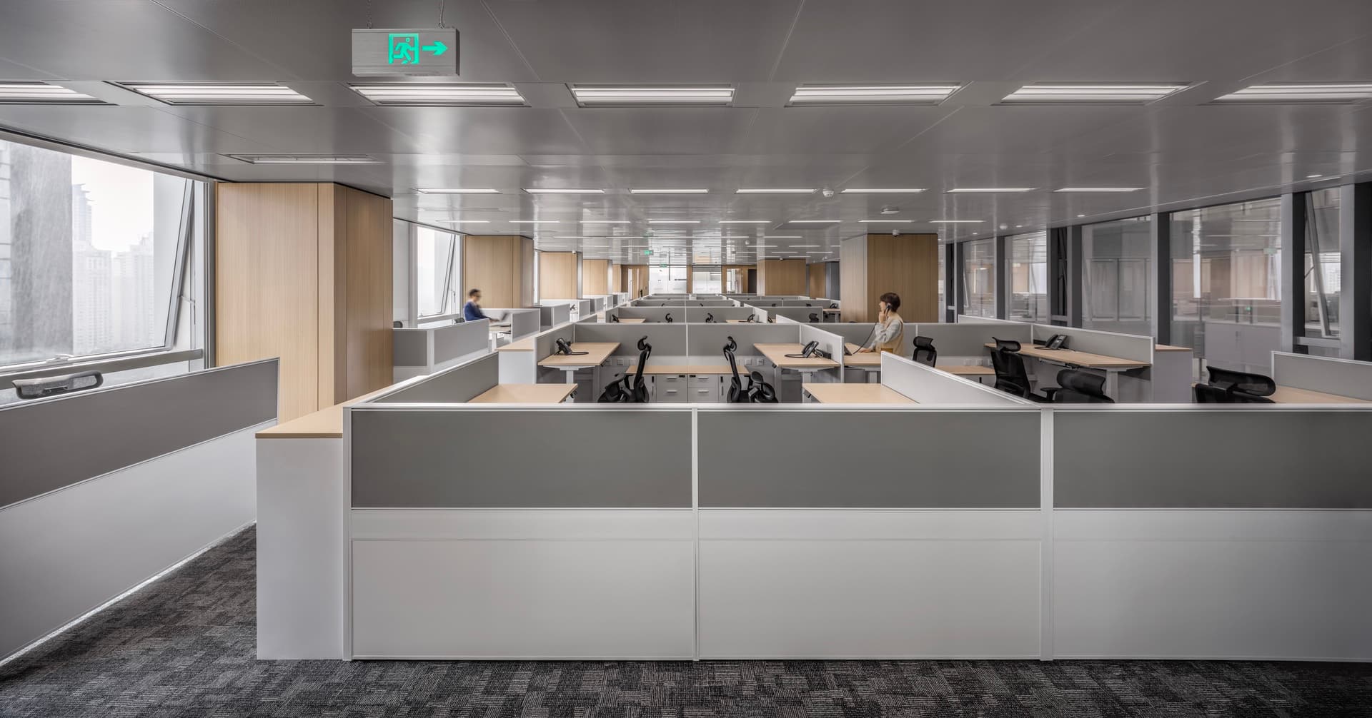 Warm Contemporary Office - 4