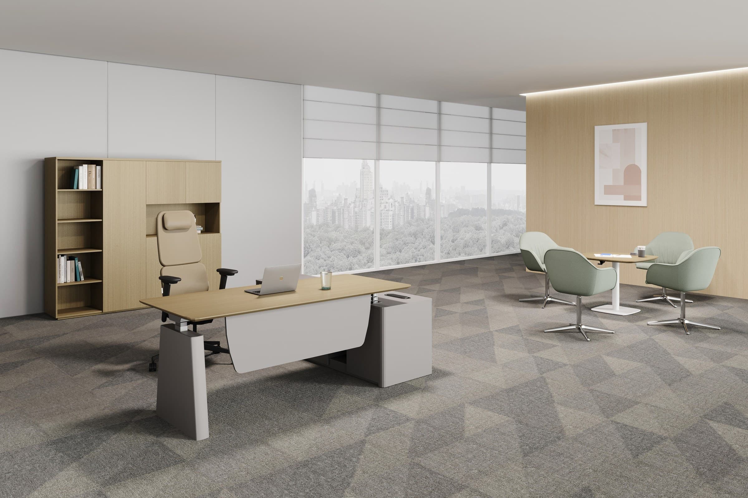 CLE-DE Height-Adjustable Executive Desk