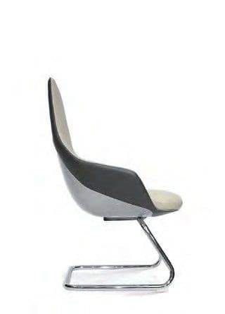 M-09BF Leather Visitor Chair