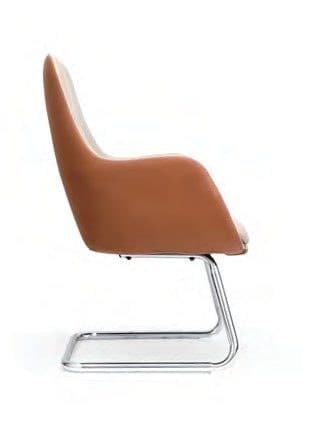 M-19BF Leather Visitor Chair