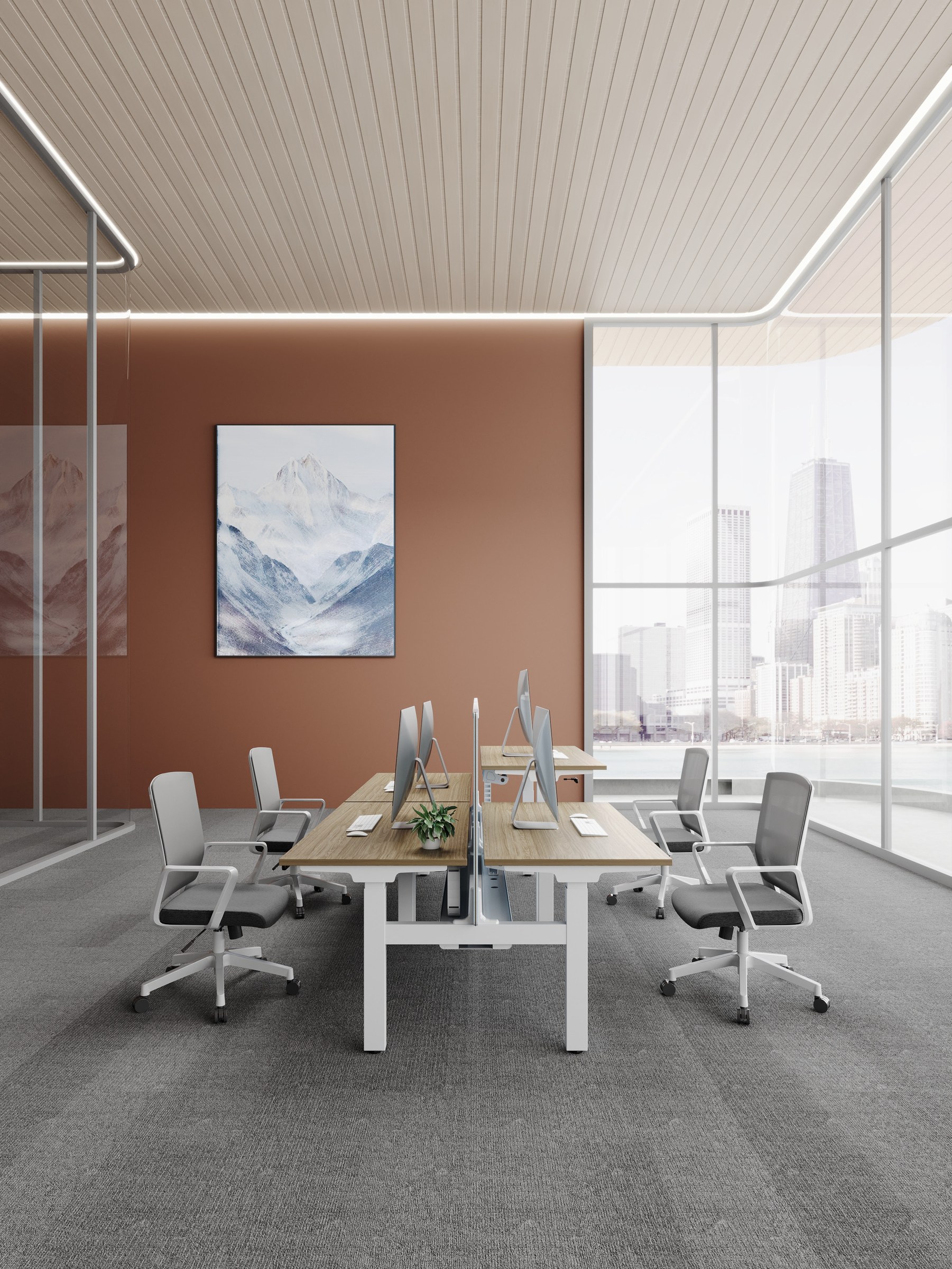 CLE-WTA-A2 Height-Adjustable Workstation