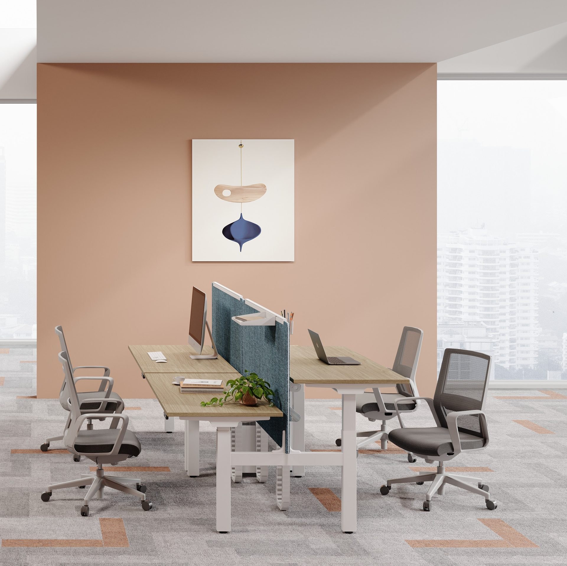 CLE-WTB-A2 Height-Adjustable Workstation