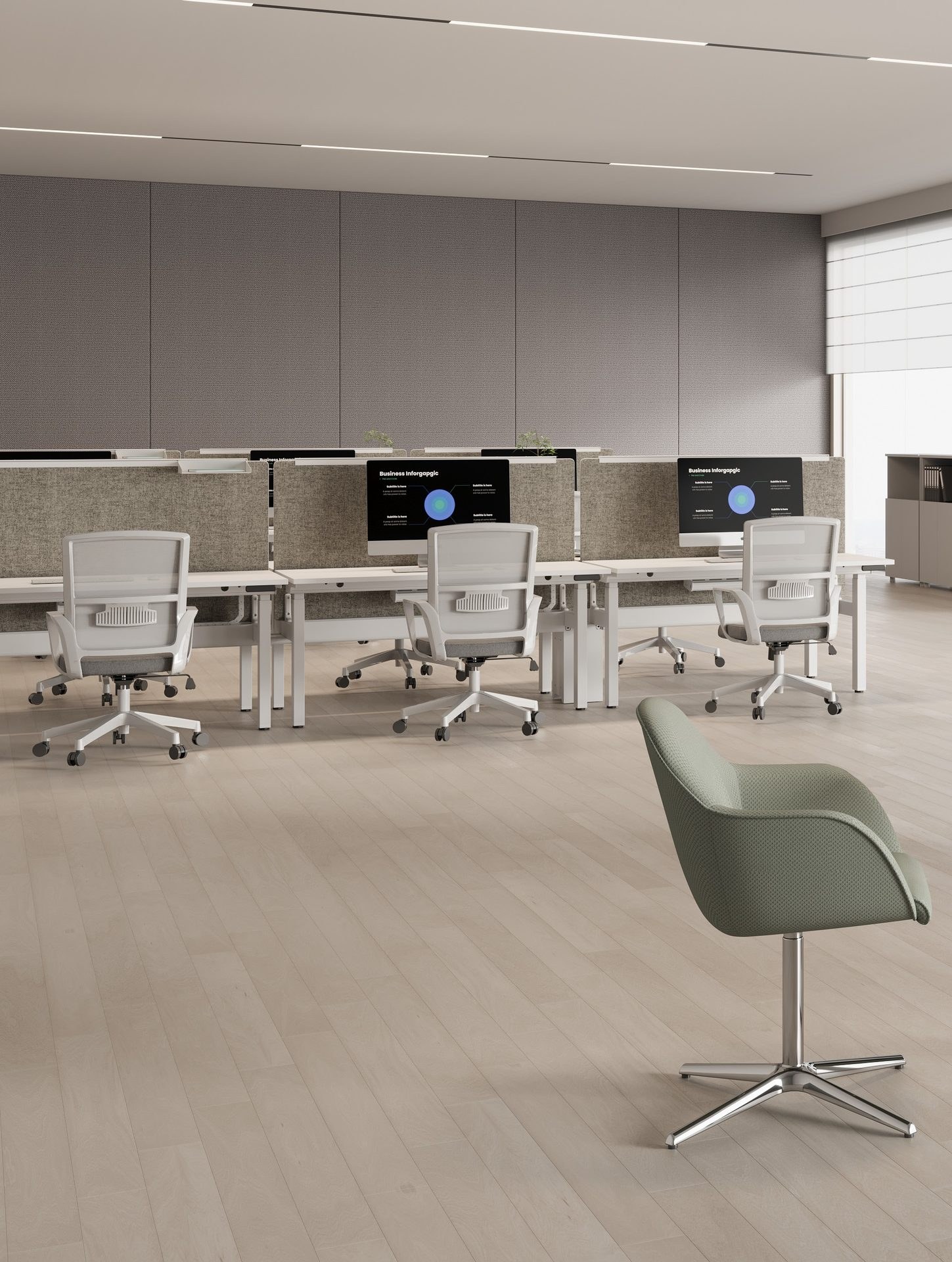 CLE-WTD-A3 120-Degree Workstation