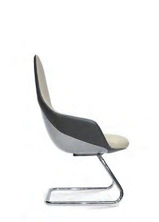 M-09BF Leather Visitor Chair