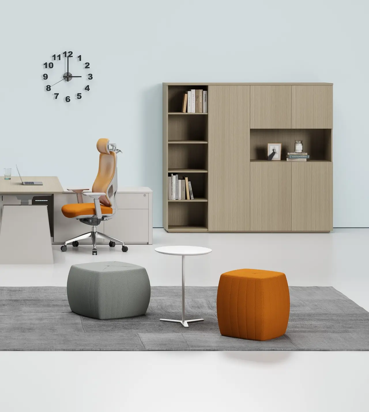 CLE-DC Height-Adjustable Executive Desk