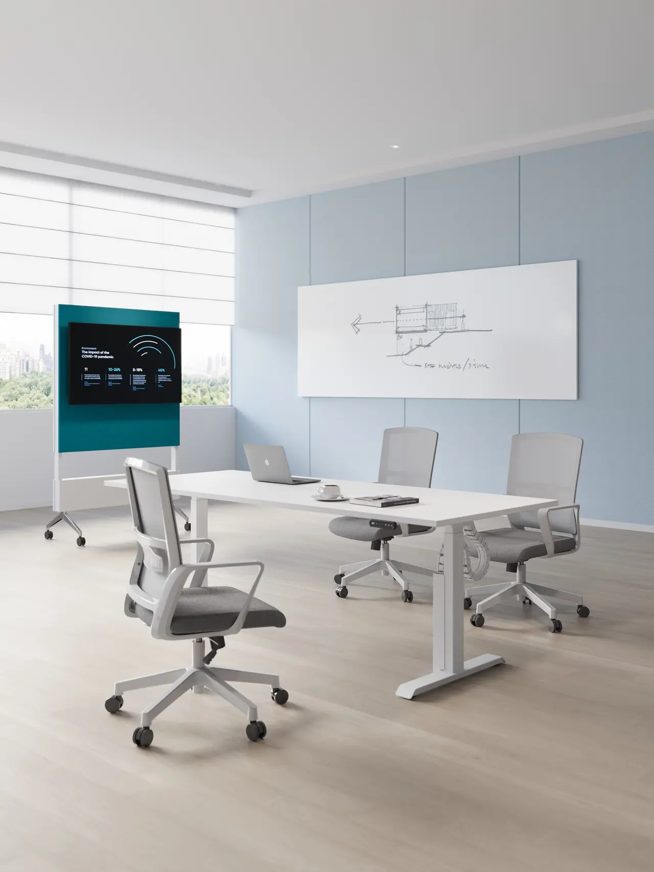 CLE-NTE Height-Adjustable Negotiating Table
